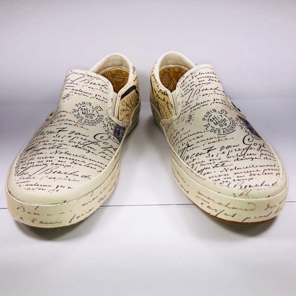Vans Classic Slip On Vincent Van Gogh Letter Shoes - Picture 6 of 7